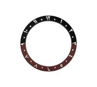 ROUHO 38mm Ceramic Watch Bezel Insert Arabic Numeral Replacement Ring Sloped Timepiece Face Inlay 30.7mm for Seiko SKX007 - A11