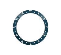 ROUHO 38mm Ceramic Watch Bezel Insert Arabic Numeral Ring Replacement Polished Face Inlay 30.7mm for Seiko SKX007-A18