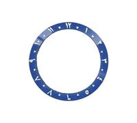 ROUHO 38mm Ceramic Watch Bezel Insert Arabic Numeral Ring Replacement Polished Face Inlay 30.7mm for Seiko SKX007-A4