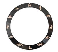 ROUHO 38mm Ceramic Watch Bezel Insert Novelty Replacement Ring Inlay Polished Timepiece Face Component 30.6mm for Rolex Submariner - A1