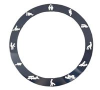 ROUHO 38mm Ceramic Watch Bezel Insert Novelty Replacement Ring Inlay Polished Timepiece Face Component 30.6mm for Rolex Submariner - A7