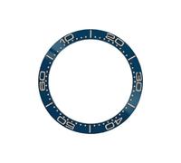 ROUHO 38mm Ceramic Watch Bezel Insert Replacement Polished Ring Component Sloped Timepiece Face Inlay 30.7mm for Omega Seamaster Diver 300M - A22