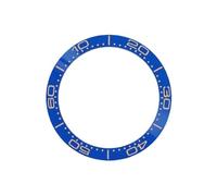 ROUHO 38mm Ceramic Watch Bezel Insert Replacement Polished Ring Component Sloped Timepiece Face Inlay 30.7mm for Omega Seamaster Diver 300M - A19