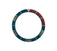 ROUHO 38mm Ceramic Watch Bezel Insert Replacement Ring Component Sloped Timepiece Face Inlay 30.7mm for Omega Seamaster Diver 300M - A2