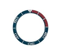 ROUHO 38mm Ceramic Watch Bezel Insert Replacement Ring Component Sloped Timepiece Face Inlay 30.7mm for Omega Seamaster Diver 300M - A1