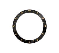 ROUHO 38mm Ceramic Watch Bezel Insert Replacement Timepiece Ring Component Arabic Numeral Face Inlay 30.7mm for Seiko SKX007-A13