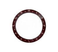 ROUHO 38mm Ceramic Watch Bezel Insert Replacement Timepiece Ring Component Arabic Numeral Face Inlay 30.7mm for Seiko SKX007-A6