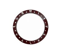 ROUHO 38mm Ceramic Watch Bezel Insert Replacement Timepiece Ring Component Arabic Numeral Face Inlay 30.7mm for Seiko SKX007-A7
