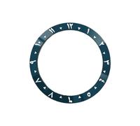 ROUHO 38mm Ceramic Watch Bezel Insert Replacement Timepiece Ring Component Arabic Numeral Face Inlay 30.7mm for Seiko SKX007-A18