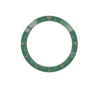 ROUHO 38mm Ceramic Watch Bezel Insert Replacement Timepiece Ring Component Arabic Numeral Face Inlay 30.7mm for Seiko SKX007-A15