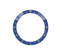 ROUHO 38mm Ceramic Watch Bezel Insert Replacement Timepiece Ring Component Arabic Numeral Face Inlay 30.7mm for Seiko SKX007-A3