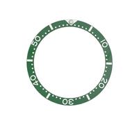 ROUHO 38mm Ceramic Watch Bezel Insert Replacement Timepiece Ring Component Polished Flat Face Inlay 31.5mm for Seiko SKX007-A4