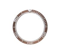 ROUHO 38mm Ceramic Watch Bezel Insert Replacement Timepiece Ring Component Polished Sloped Face Inlay 30.7mm for Omega Seamaster Diver 300M-A2