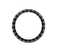 ROUHO 38mm Ceramic Watch Bezel Insert Replacement Timepiece Ring Component World City Face Inlay 30.7mm for Seiko SKX007 - A6