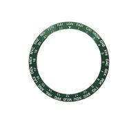 ROUHO 38mm Ceramic Watch Bezel Insert Replacement Timepiece Ring Component World City Face Inlay 30.7mm for Seiko SKX007 - A7