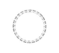 ROUHO 38mm Ceramic Watch Bezel Insert Replacement Timepiece Ring Component World City Face Inlay 30.7mm for Seiko SKX007 - A4