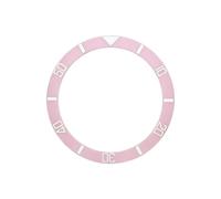 ROUHO 38mm Ceramic Watch Bezel Insert Timepiece Ring Replacement Component Polished Watch Face Inlay 30.7mm for Seiko SKX007 - A17