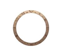 ROUHO 38mm Metal Watch Bezel Insert Replacement Dual Time Ring Component Sandblasted Face Inlay 31.5mm for Rolex Yacht-Master-A1