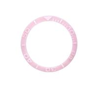 ROUHO 38mm Sloped Ceramic Bezel Insert 3D Raised Numerals Watch Ring Replacement Modification Part for Rolex Yacht-Master-A6