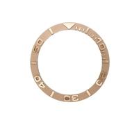 ROUHO 38mm Sloped Ceramic Bezel Insert 3D Raised Numerals Watch Ring Replacement Modification Part for Rolex Yacht-Master-A5