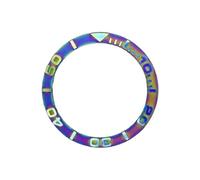 ROUHO 38mm Sloped Ceramic Bezel Insert 3D Raised Numerals Watch Ring Replacement Modification Part for Rolex Yacht-Master-A7