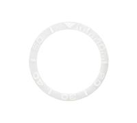 ROUHO 38mm Sloped Ceramic Bezel Insert 3D Raised Numerals Watch Ring Replacement Modification Part for Rolex Yacht-Master-A8