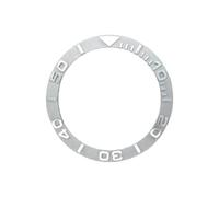 ROUHO 38mm Sloped Ceramic Bezel Insert 3D Raised Numerals Watch Ring Replacement Modification Part for Rolex Yacht-Master-A3