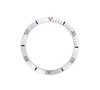 ROUHO 39.5mm Aluminium Bezel Insert Replacement Alloy Watch Ring Sloped Timepiece Face Inlay 32.6mm for Tudor Heritage Black Bay - A12
