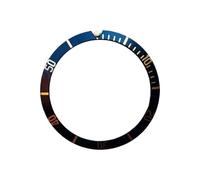 ROUHO 39.5mm Aluminium Watch Bezel Insert Replacement Alloy Ring Component Polished Watch Face Inlay 32.6mm for Tudor Black Bay-A5