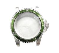 ROUHO 39.5mm Vintage Stainless Steel Watch Case Fits Japanese Automatic Movement, 28.5mm Dial Retro Watch Mod Kit for Rolex-C