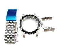 ROUHO 39.5mm Vintage Stainless Steel Watch Case Fits Japanese Automatic Movement, 28.5mm Dial Retro Watch Mod Kit for Rolex-A 1