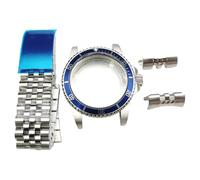 ROUHO 39.5mm Vintage Stainless Steel Watch Case Fits Japanese Automatic Movement, 28.5mm Dial Retro Watch Mod Kit for Rolex-B 1