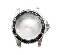 ROUHO 39.5mm Vintage Stainless Steel Watch Case Fits Japanese Automatic Movement, 28.5mm Dial Retro Watch Mod Kit for Rolex-A