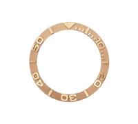ROUHO 40mm Ceramic Watch Bezel Insert Embossed Ceramic Ring Replacement 3D Raised Timepiece Face Inlay 31.5mm for Rolex Yacht-Master-A1