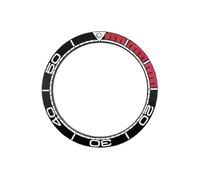 ROUHO 40mm Ceramic Watch Bezel Insert Replacement Polished Ceramic Ring Component Sloped Watch Face Inlay 31.7mm for Omega Seamaster Planet Ocean 600M - A2