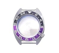 ROUHO 40mm Cushion Shaped Watch Case, Fits NH35 NH36 Movement 3.8 O'clock Crown Position, Stainless Steel Watch Modification Kit for Seiko Prospex Turtle-B 11