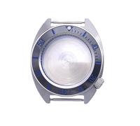 ROUHO 40mm Cushion Shaped Watch Case, Fits NH35 NH36 Movement 3.8 O'clock Crown Position, Stainless Steel Watch Modification Kit for Seiko Prospex Turtle-B 3