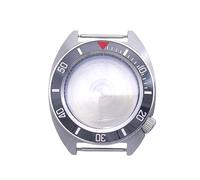 ROUHO 40mm Cushion Shaped Watch Case, Fits NH35 NH36 Movement 3.8 O'clock Crown Position, Stainless Steel Watch Modification Kit for Seiko Prospex Turtle-B 10