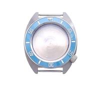 ROUHO 40mm Cushion Shaped Watch Case, Fits NH35 NH36 Movement 3.8 O'clock Crown Position, Stainless Steel Watch Modification Kit for Seiko Prospex Turtle-B 1