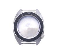 ROUHO 40mm Cushion Shaped Watch Case, Fits NH35 NH36 Movement 3.8 O'clock Crown Position, Stainless Steel Watch Modification Kit for Seiko Prospex Turtle-B 12
