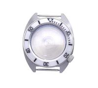 ROUHO 40mm Cushion Shaped Watch Case, Fits NH35 NH36 Movement 3.8 O'clock Crown Position, Stainless Steel Watch Modification Kit for Seiko Prospex Turtle-B 2