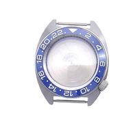 ROUHO 40mm Cushion Shaped Watch Case, Fits NH35 NH36 Movement 3.8 O'clock Crown Position, Stainless Steel Watch Modification Kit for Seiko Prospex Turtle-B 7
