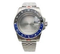 ROUHO 40mm Premium Watch Case with Date Magnifier, Fits NH35 NH36 4R35 Movement, Watch Mod Case + Bracelet Set for Rolex Submariner-D 2