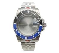 ROUHO 40mm Premium Watch Case with Date Magnifier, Fits NH35 NH36 4R35 Movement, Watch Mod Case + Bracelet Set for Rolex Submariner-D 20