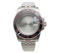 ROUHO 40mm Premium Watch Case with Date Magnifier, Fits NH35 NH36 4R35 Movement, Watch Mod Case + Bracelet Set for Rolex Submariner-D 14