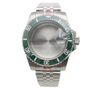 ROUHO 40mm Premium Watch Case with Date Magnifier, Fits NH35 NH36 4R35 Movement, Watch Mod Case + Bracelet Set for Rolex Submariner-D 13