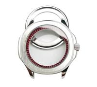 ROUHO 40mm Screw Down Crown Watch Case, Fits NH35 NH36 4R Movement, Exhibition Back Chapter Ring Watch Modification Kit for Patek Philippe Aquanaut-G