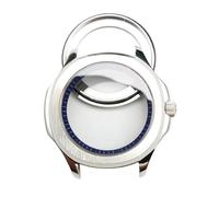 ROUHO 40mm Screw Down Crown Watch Case, Fits NH35 NH36 4R Movement, Exhibition Back Chapter Ring Watch Modification Kit for Patek Philippe Aquanaut-F