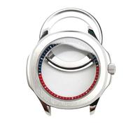 ROUHO 40mm Screw Down Crown Watch Case, Fits NH35 NH36 4R Movement, Exhibition Back Chapter Ring Watch Modification Kit for Patek Philippe Aquanaut-I