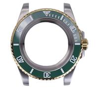 ROUHO 40mm Stainless Steel DIY Watch Modification Kit for 28.5mm Dial Screw-in Crown Ceramic Bezel Watch Mod Case for Rolex Yacht-Master Submariner-A Fits ETA 2824 Movement